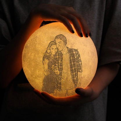 Personalized 3D Printed Photo Moon Lamp Picture Light