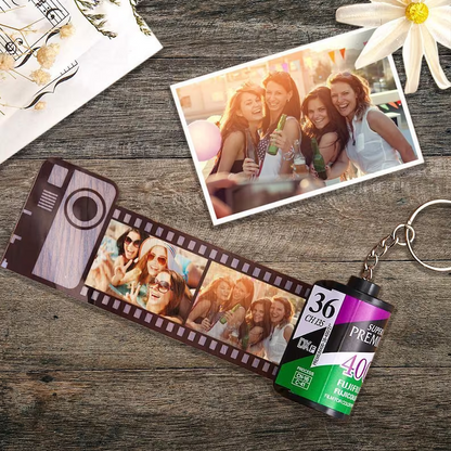 Camera Roll Photo Keychain For Friends