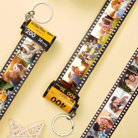 Camera Roll Photo Keychain For Couple
