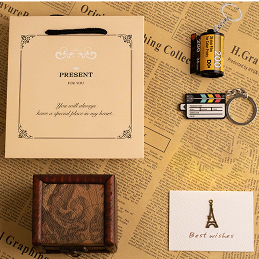 Film Roll Keychain Treasure Chest