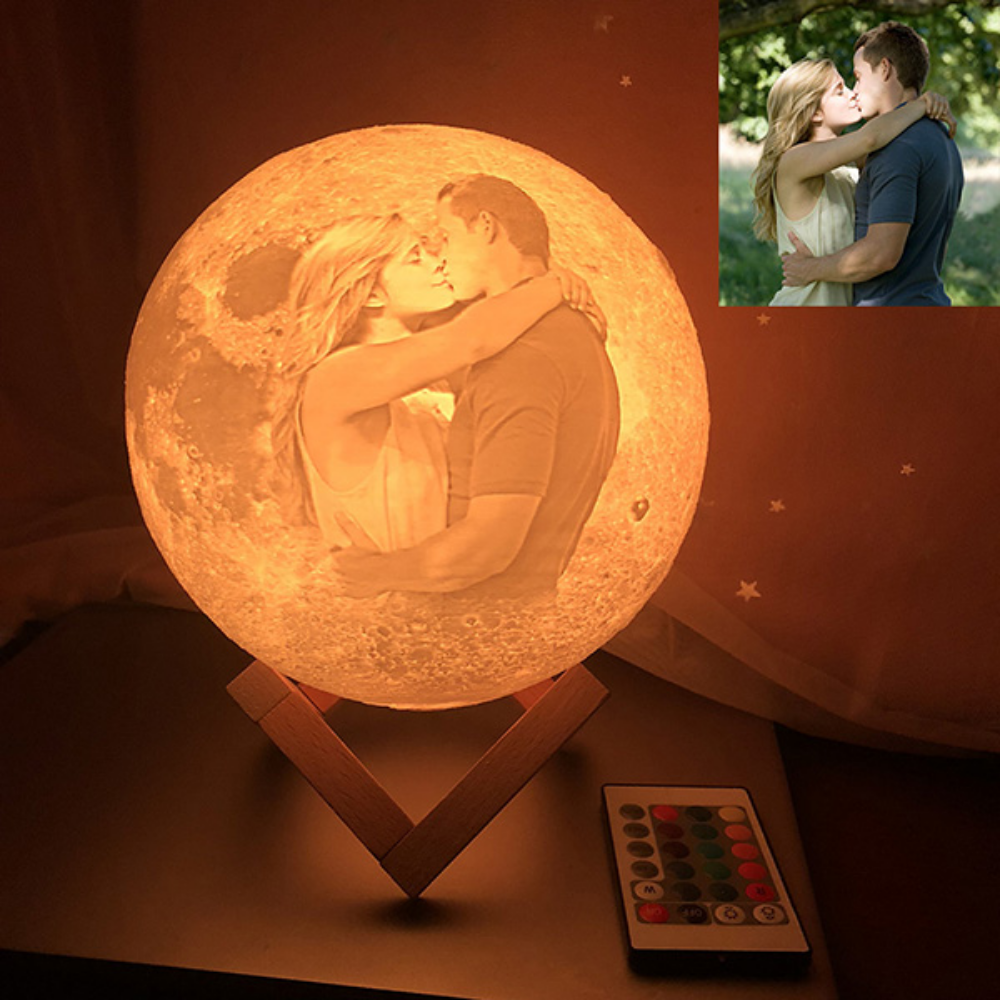 3D Printed Photo Moon Lamp Picture Light
