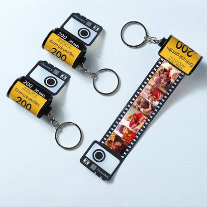 Film Roll Photo Keychain