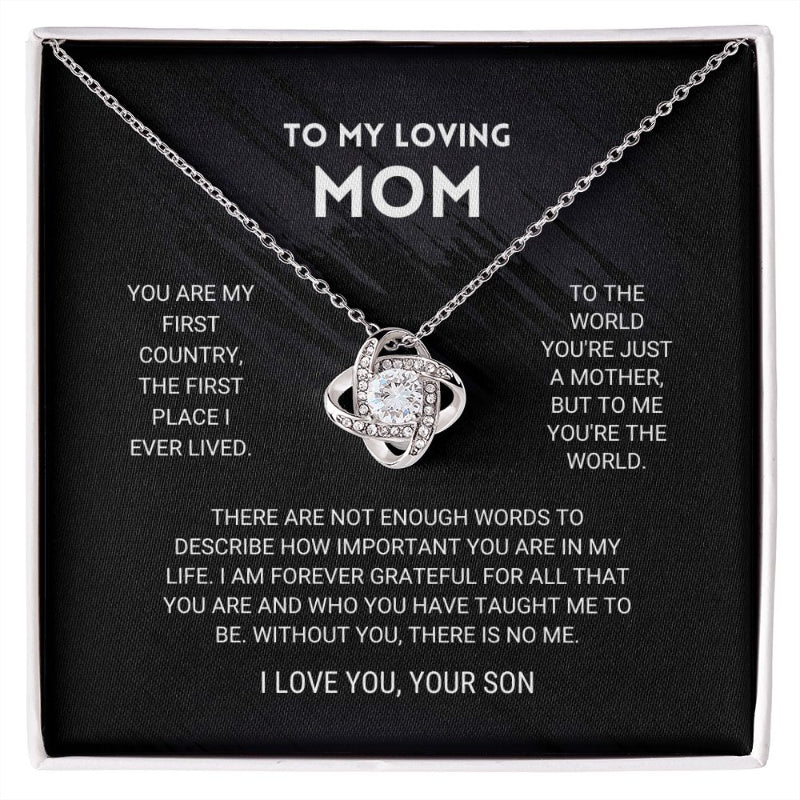 Sophisticated Crystal Pendant Necklace For Mom