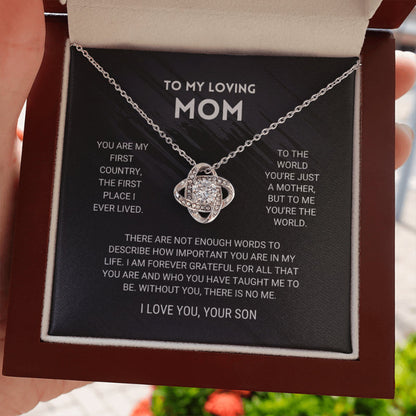 Sophisticated Crystal Pendant Necklace For Mom