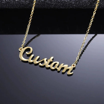 Personalized Script Font Name Necklace Gift