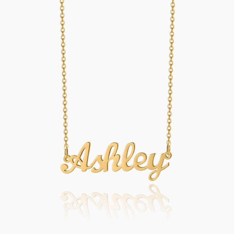 Customizable Name Pendant Necklace With Chain