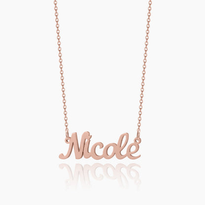 Customizable Name Pendant Necklace With Chain