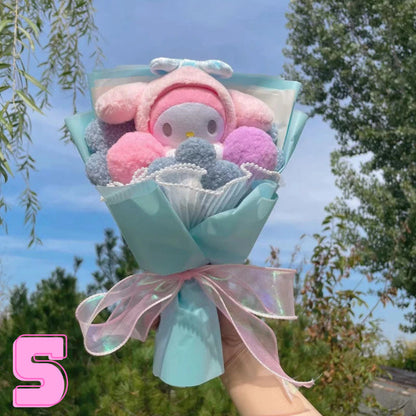 Fashionable Plush Characters Bouquet