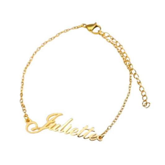 Engraved Customized Name Anklet