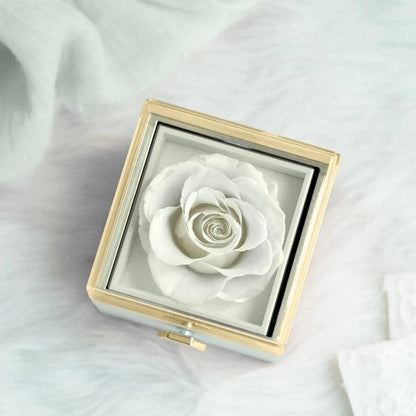 Eternal Rose Gift Box With Engraved Design Necklace