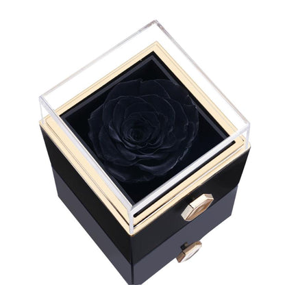 Eternal Rose Gift Box With Engraved Necklace