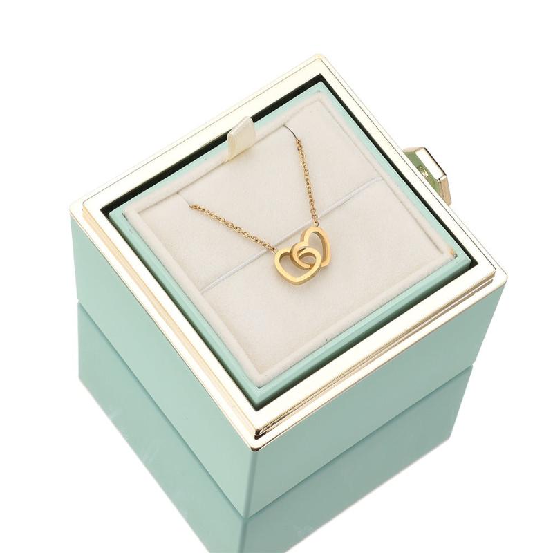 Eternal Rose Gift Box With Engraved Necklace