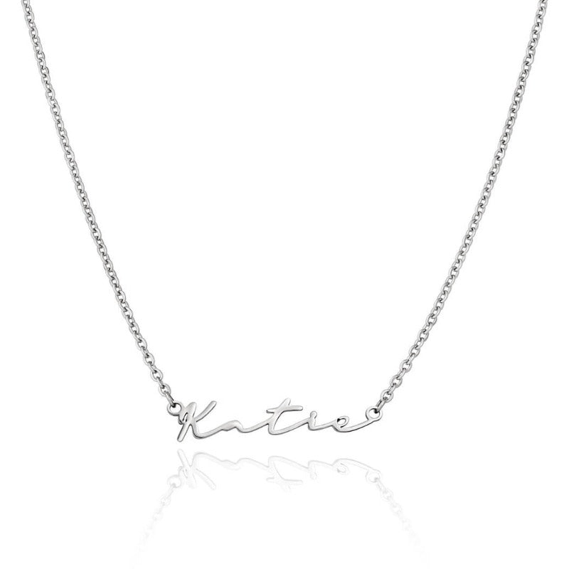 Custom Name Stainless Steel Signature Necklace