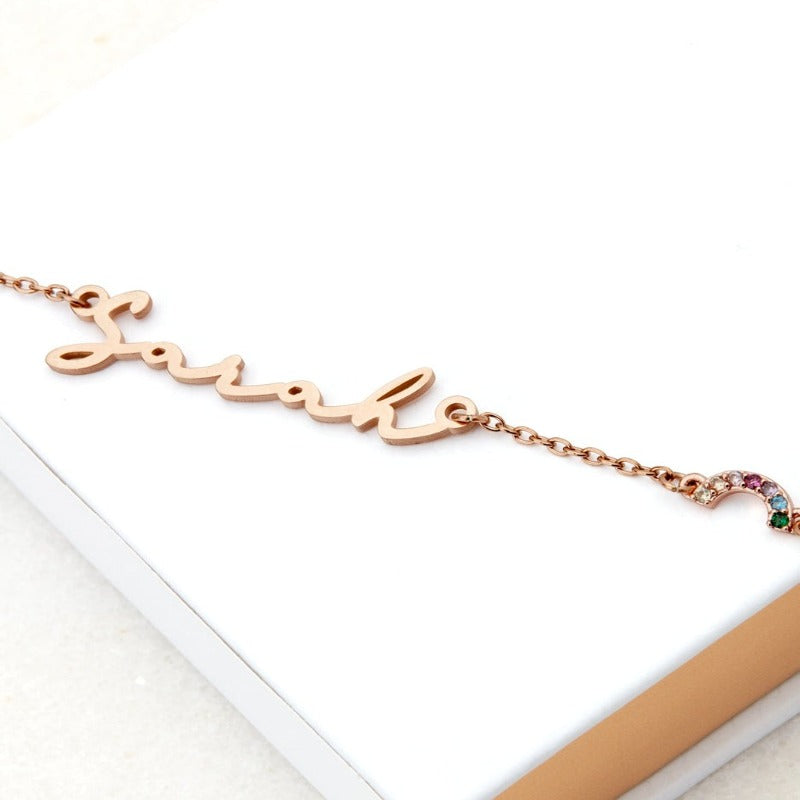 Custom Signature Name Necklace With Chains