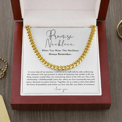 Promise Design Necklace Gift Box