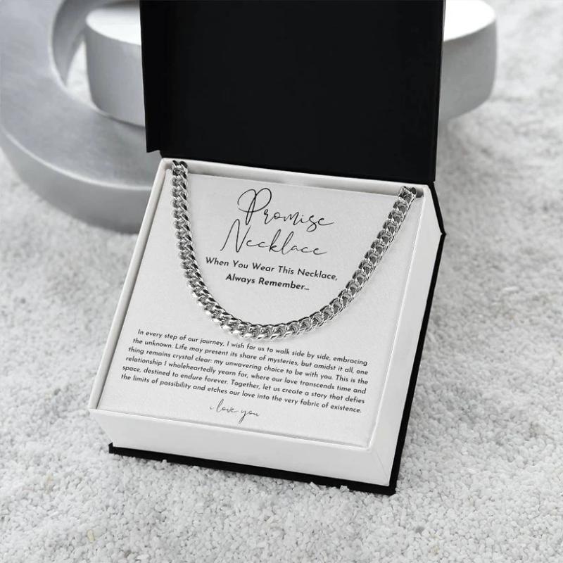 Promise Design Necklace Gift Box