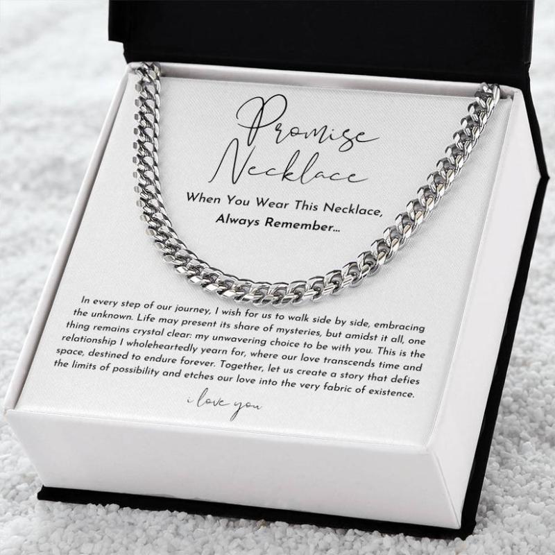 Promise Design Necklace Gift Box