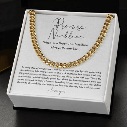 Promise Design Necklace Gift Box