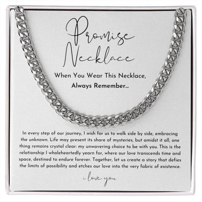 Promise Design Necklace Gift Box