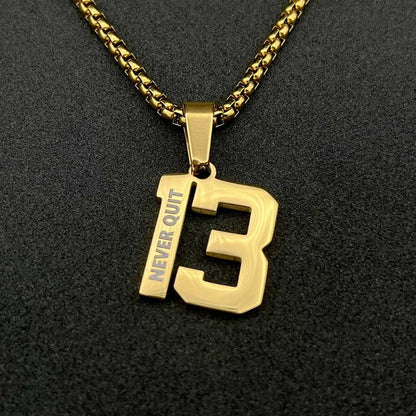 Personalized Sports Fan Number Pendant